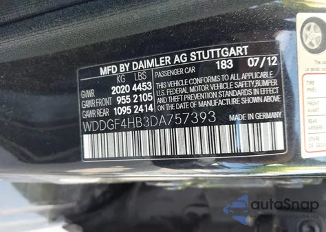 2013 Mercedes-Benz C 250 Luxury/Sport from USA, damaged, VIN WDDGF4HB3DA757393